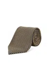 Kiton Silk Tie In Green