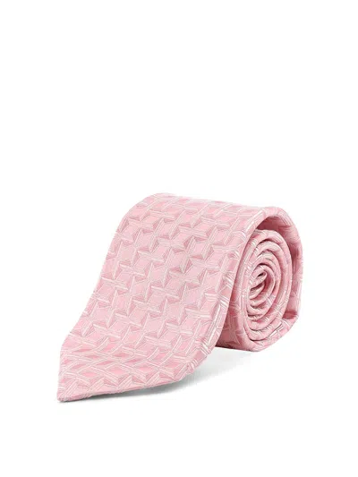 Kiton Silk Tie In Pink