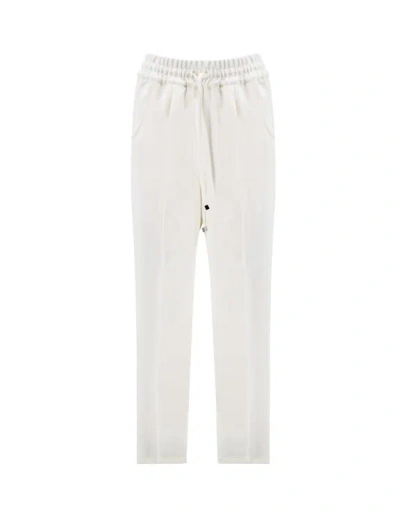 Kiton Drawstring-waist Tailored Track Pants In White