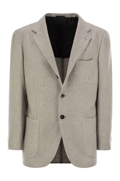 KITON KITON SINGLE-BREASTED CASHMERE JACKET