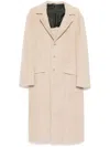 Kiton Single-breasted Coat In Neutrals