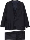 Kiton Single-breasted Suit In Blue