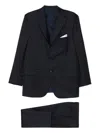 Kiton Single-breasted Suit In Blue