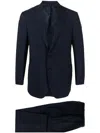 Kiton Single-breasted Tailored Suit In Blue