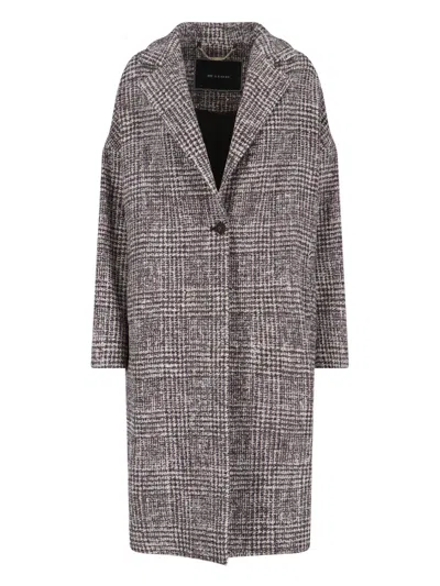 KITON SINGLE-BREASTED WOOL BLEND COAT
