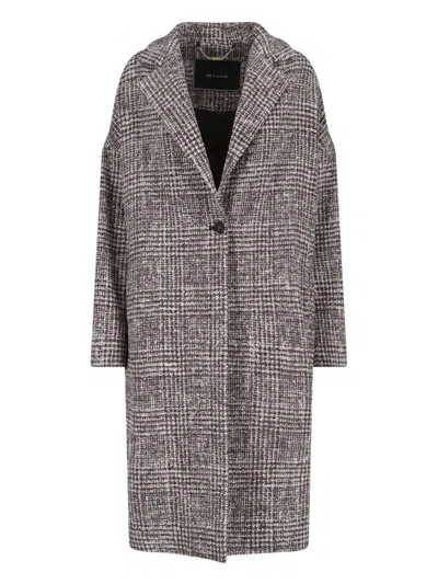 KITON SINGLE-BREASTED WOOL BLEND COAT
