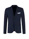 Kiton Single-breasted Blazer In Blue