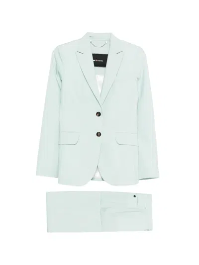 Kiton Single-breasted Tailored Suit In Blue