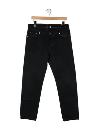 Pre-owned Kiton Skinny Jeans In Black