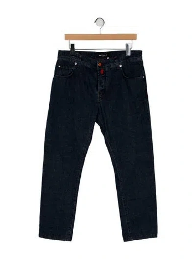 Pre-owned Kiton Skinny Jeans In Blue