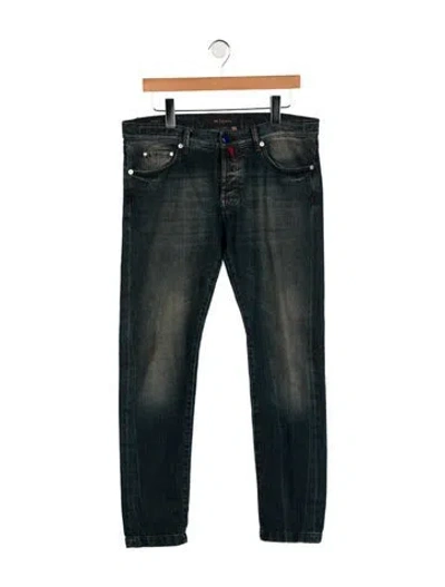Pre-owned Kiton Skinny Jeans In Blue