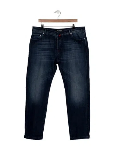 Pre-owned Kiton Skinny Jeans In Blue