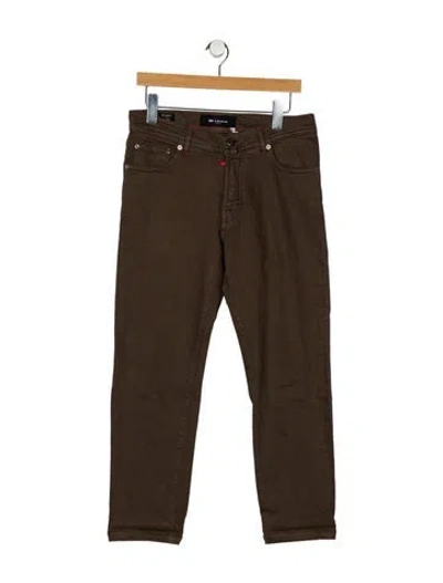 Pre-owned Kiton Skinny Jeans In Brown
