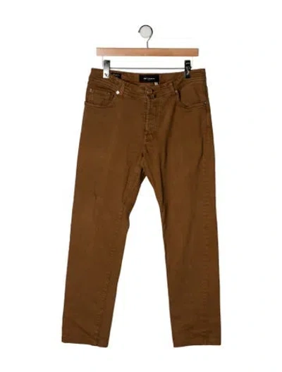 Pre-owned Kiton Skinny Jeans In Brown