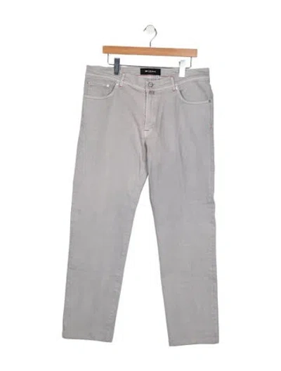 Pre-owned Kiton Skinny Jeans In Gray