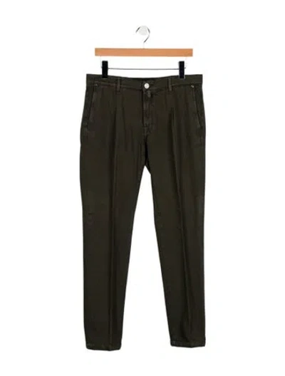 Pre-owned Kiton Skinny Jeans In Green