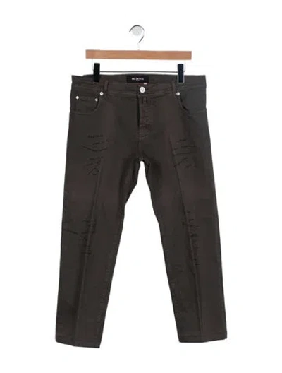 Pre-owned Kiton Skinny Jeans W/ Tags In Gray