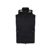 Kiton Hooded Quilted Jacket With Material Blend In Black