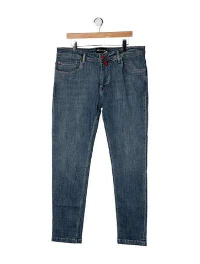 Pre-owned Kiton Slim Fit Jeans In Blue