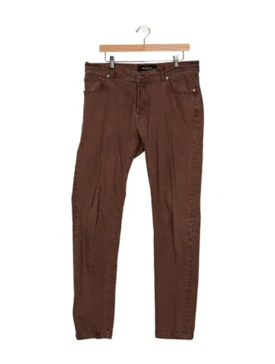 Pre-owned Kiton Slim Fit Jeans In Brown
