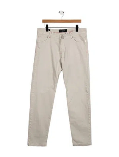 Pre-owned Kiton Slim Fit Jeans In Grey