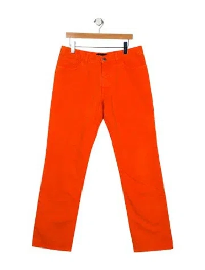 Pre-owned Kiton Slim Fit Jeans In Orange