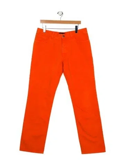 Pre-owned Kiton Slim Fit Jeans In Orange
