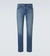 Kiton Rivet Jeans In Blue