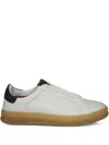 Kiton Slip-on Leather Trainers In White