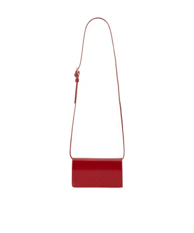 Kiton Snap Shoulder Bag In Red