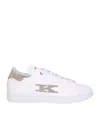 Kiton Embroidered-logo Low-top Sneakers In White