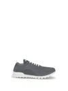 Kiton Fits Sneakers Round Toe Knit Upper In Gray