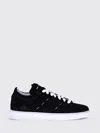 Kiton Handcrafted Leather Sneakers Contrasting Sole In Black