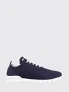 Kiton Embroidered Logo Low-top Sneakers In Blue