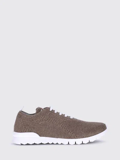 Kiton Cotton Mesh Sneakers Reinforced Toe In Neutral