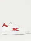 Kiton White And Red Sneakers With Logo In Weiss 1