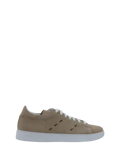 Kiton Sneakers In Beige