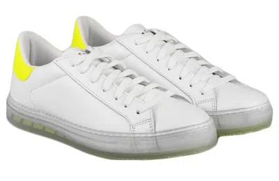 Pre-owned Kiton Sneakers Shoes 100% Leather Special Edition Size 10.5 Us 43.5 Eu Ksw28 In White