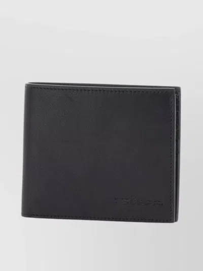 Kiton Soft Leather Bi-fold Wallet With Fabric Pouch