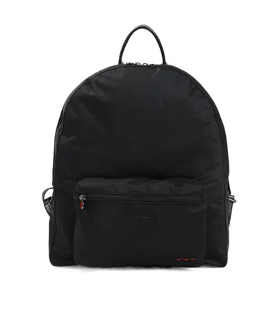 KITON KITON LOGO LETTERING ZIPPED BACKPACK