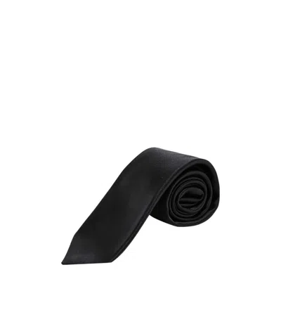 Kiton Solid Colour Tie In Black