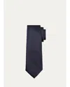 Kiton Solid Silk Tie In Blue