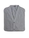 Kiton Button-front Wool Cardigan In Gray