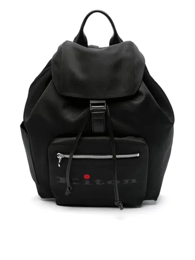Kiton Sport Bag In Black
