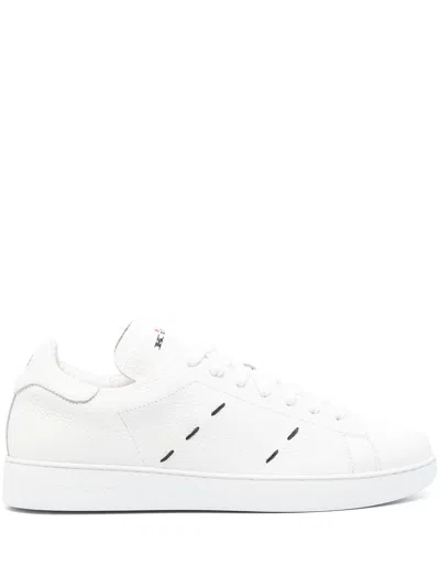 Kiton Stitch-detailing Sneakers In White