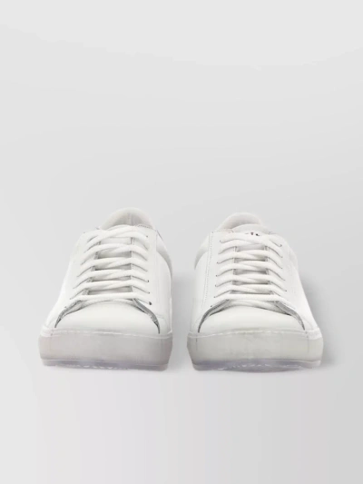 Kiton Stitched Low-top Leather Sneakers