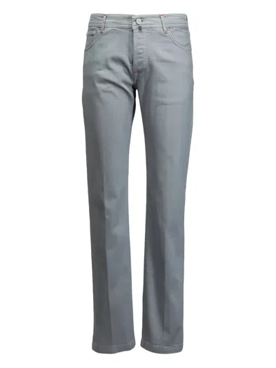 Kiton Straight-leg Jeans In Gray