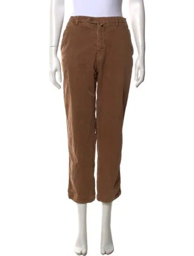 Pre-owned Kiton Straight Leg Pants In Brown