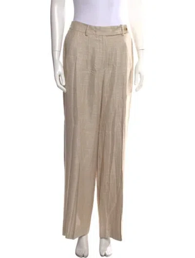 Pre-owned Kiton Straight Leg Pants In Neutral