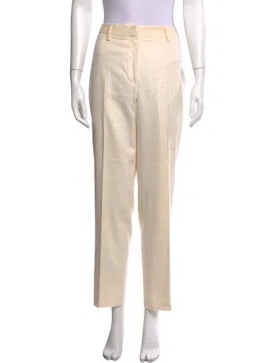 Pre-owned Kiton Straight Leg Pants In Neutrals